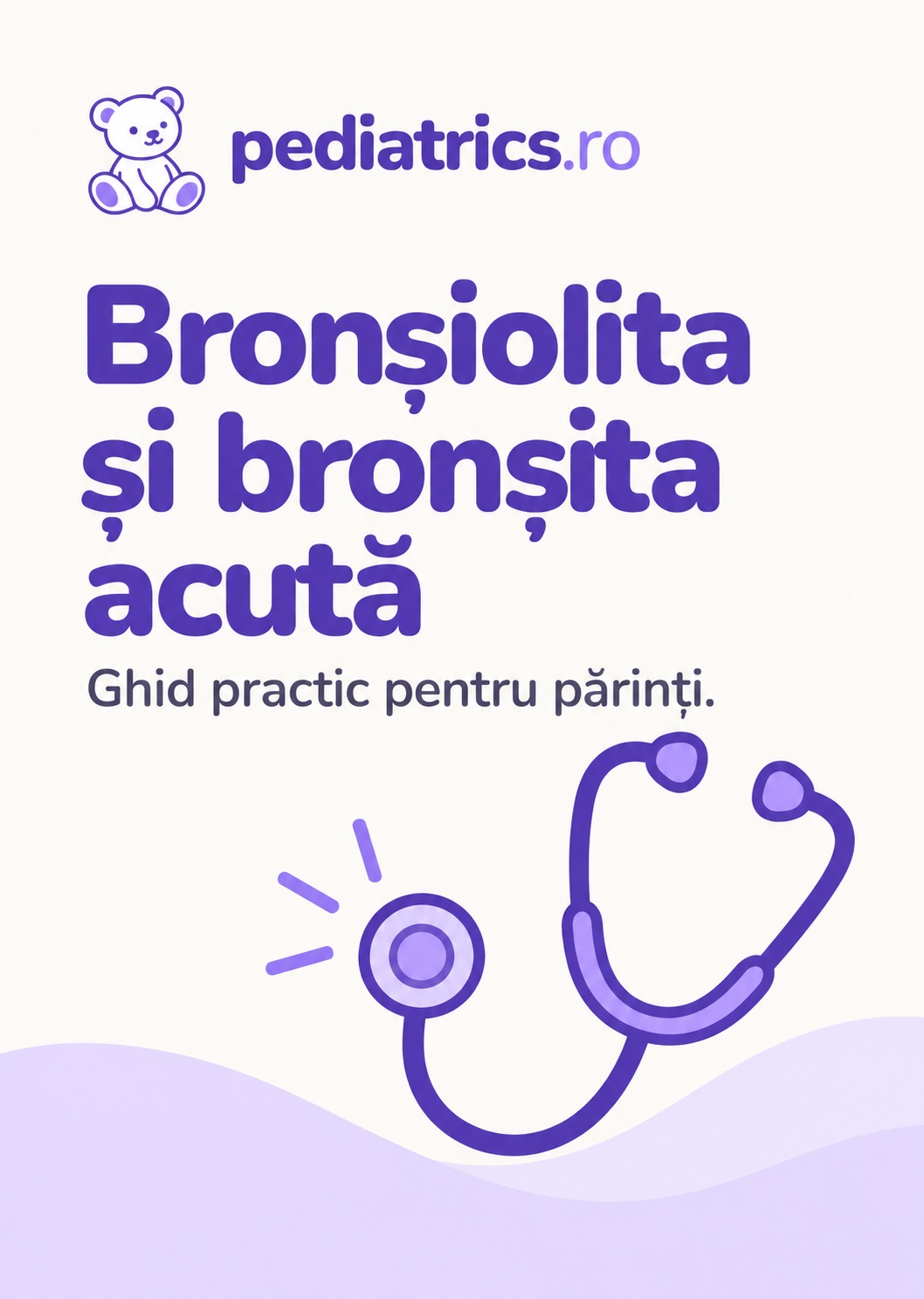 Coperta ghidului Bronșiolita și bronșita acută